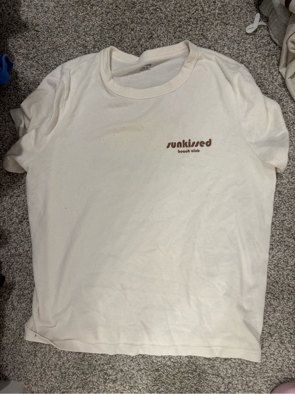 Madewell Cream Graphic Short Sleeve Tee